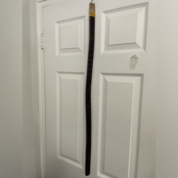 Vitage GUCCI leather belt reversible GG buckle made in italy - Picture 2 of 15